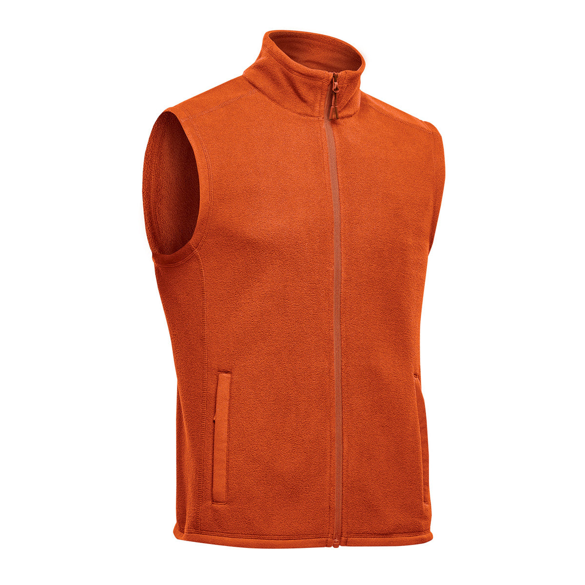 Mens orange fleece vest hotsell