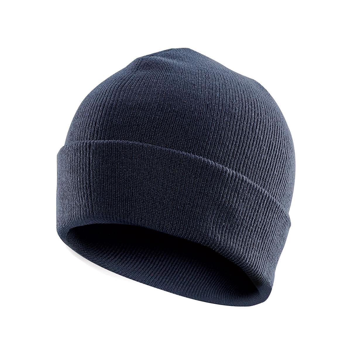 100% Soft Acrylic - Black Single Piece Solid Color Beanie Classic