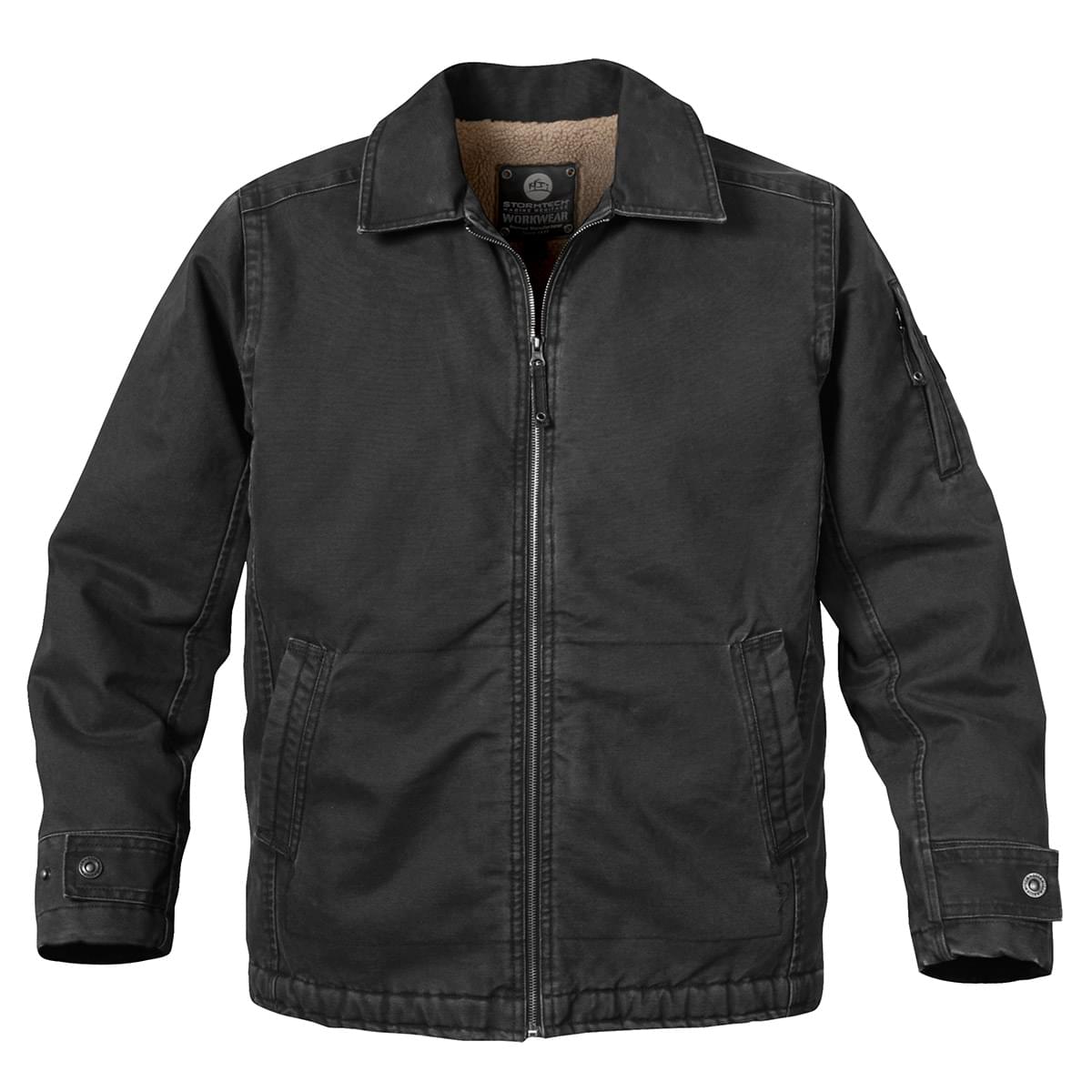YYDGH Men's Plus Size Jackets-Windproof Bomber Jacket Full Zip Winter Warm  Padded Coats Outwear(Black,XXL) 
